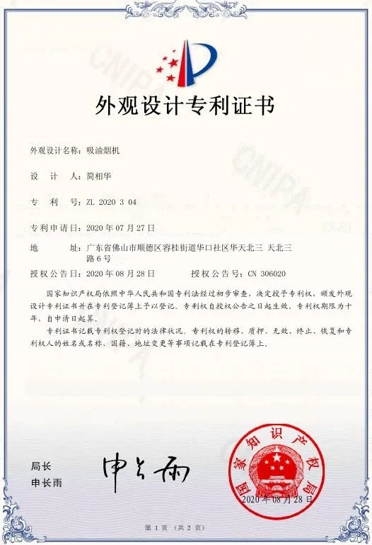 Design patent（2）