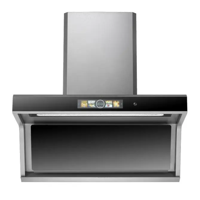 High-power Automatic Cleaning Range Hood With Color Screen