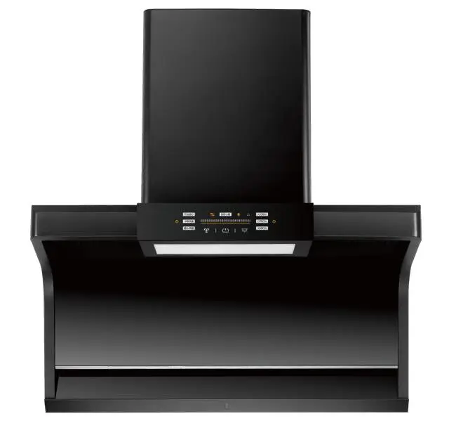 Custom Kitchen Silent Black Metal Range Hood