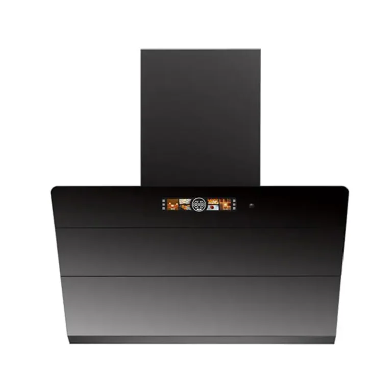 Smart Electric Wall Mounted Range Hood With Chimney Ventilation Damper For Home
