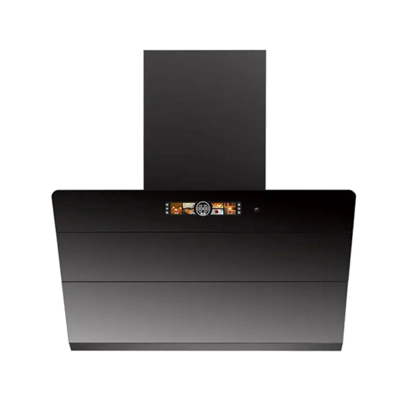 Smart Electric Wall Mounted Range Hood With Chimney Ventilation Damper For Home