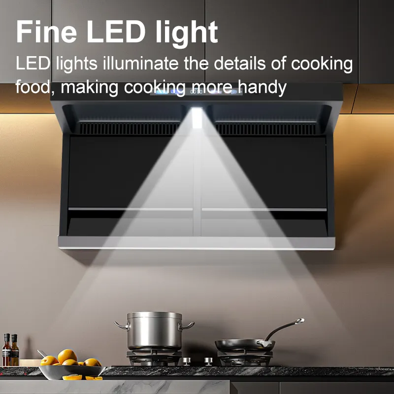 Wall Mounted Stainless Steel Electric Cooker Hood With Touch Control