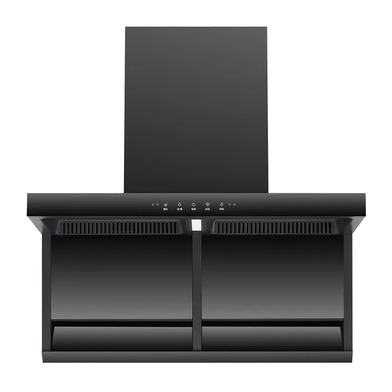 Smart Kitchen Hood Extractor Wall-Mounted Tempered Glass Range Hood