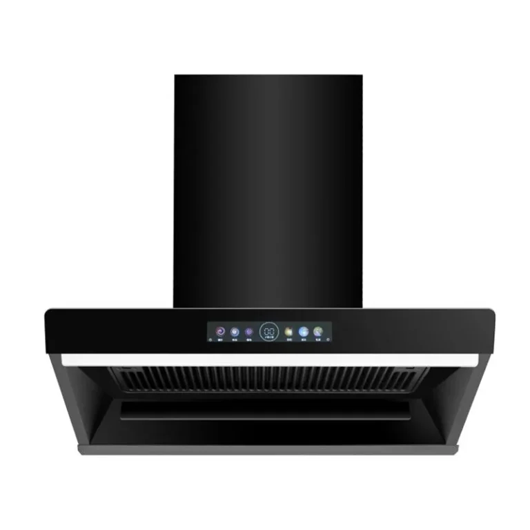 Black Glass Induction Luxury Kitchen Range Hood