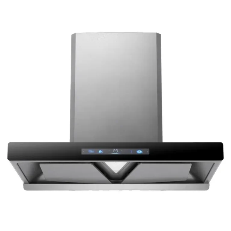 DC Frequency Conversion High Power Touch Screen T Shaped Range Hood