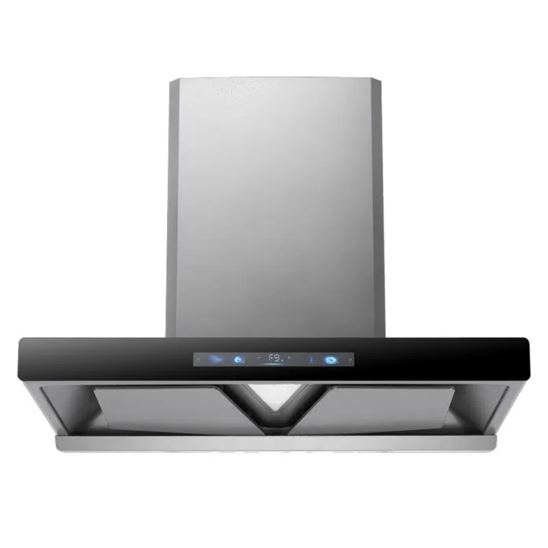DC Frequency Conversion High Power Touch Screen T Shaped Range Hood