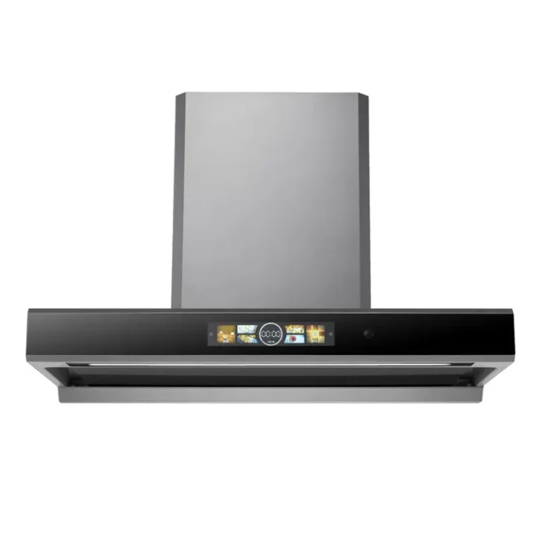 Customized Luxury High Power Wall Mounted Kitchen Chimney Range Hood