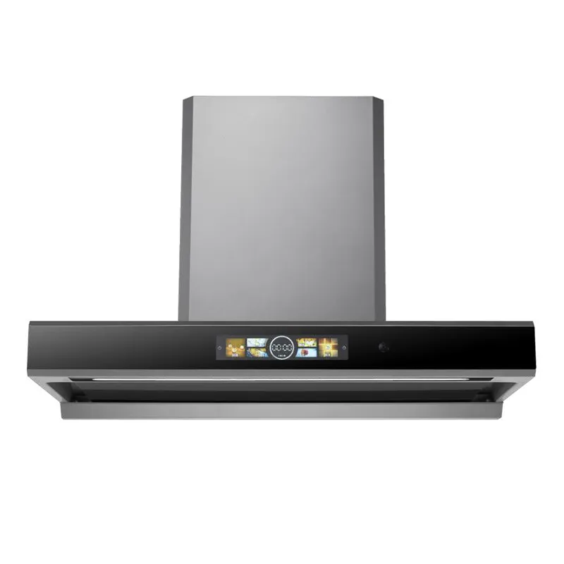 Customized Luxury High Power Wall Mounted Kitchen Chimney Range Hood