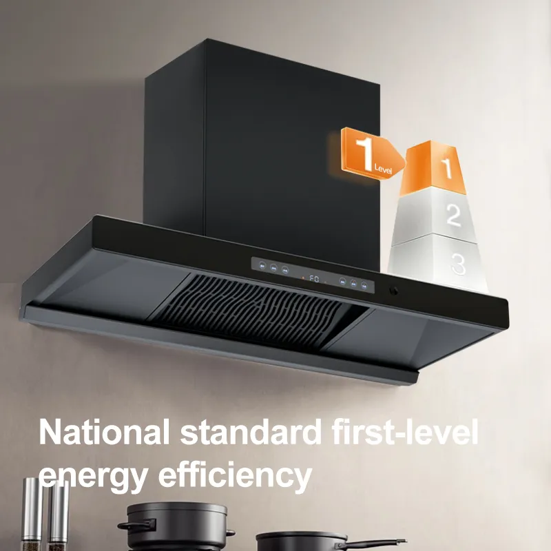 Wall Mounted High Power T Shaped Kitchen Chimney Range Hood